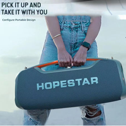 HOPESTAR A60 100W Outdoor Portable IPX6 Waterproof Bluetooth Speaker with Microphone(Blue) - Waterproof Speaker by HOPESTAR | Online Shopping UK | buy2fix