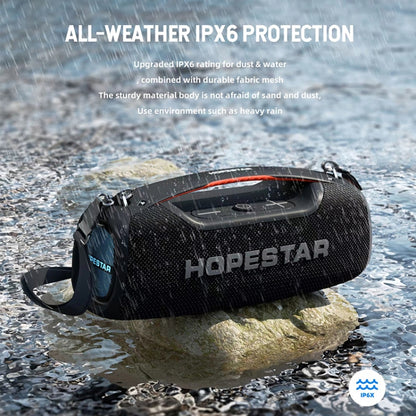HOPESTAR A60 100W Outdoor Portable IPX6 Waterproof Bluetooth Speaker with Microphone(Blue) - Waterproof Speaker by HOPESTAR | Online Shopping UK | buy2fix