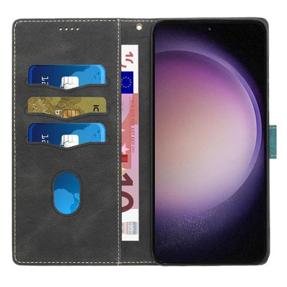 For iPhone Air Grid Stitching Leather Phone Case with Lanyard(Black) - iPhone Air Cases by buy2fix | Online Shopping UK | buy2fix