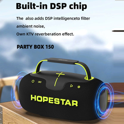 HOPESTAR Party Box 150 40W Outdoor Portable IPX5 Waterproof Bluetooth Speaker(Black) - Waterproof Speaker by HOPESTAR | Online Shopping UK | buy2fix