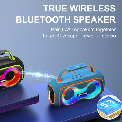HOPESTAR Party Box 150 40W Outdoor Portable IPX5 Waterproof Bluetooth Speaker(Navy Blue) - Waterproof Speaker by HOPESTAR | Online Shopping UK | buy2fix