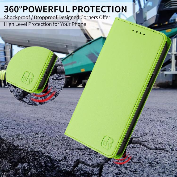 For Google Pixel 10 Pro XL RC01 Dual-Folded Magnetic Suction RFID Leather Phone Case(Grass Green) - Google Cases by buy2fix | Online Shopping UK | buy2fix