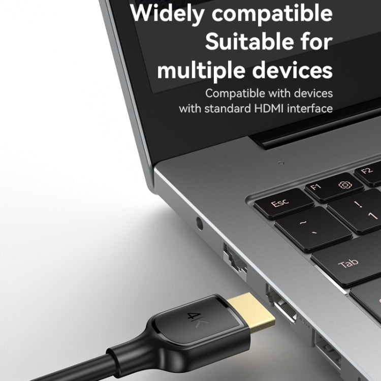 Yesido HM16 4K 30Hz HD HDMI Extension Cable, Length:1.8m(Black) - Cable by Yesido | Online Shopping UK | buy2fix