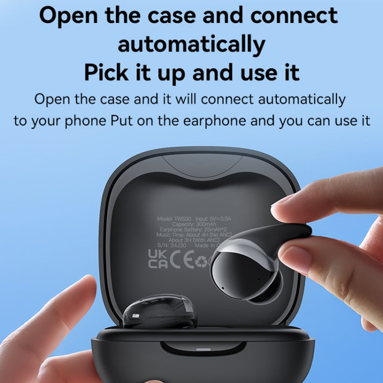 Yesido TWS30 ANC Active Noise Reduction TWS Bluetooth Earphone(Black) - TWS Earphone by Yesido | Online Shopping UK | buy2fix