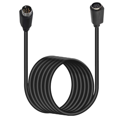 90 Degree mini DIN 8 Pin TV Audio Adapter Cable S-Video TV Box Cable, Length:0.5m(Black) - Cables by buy2fix | Online Shopping UK | buy2fix