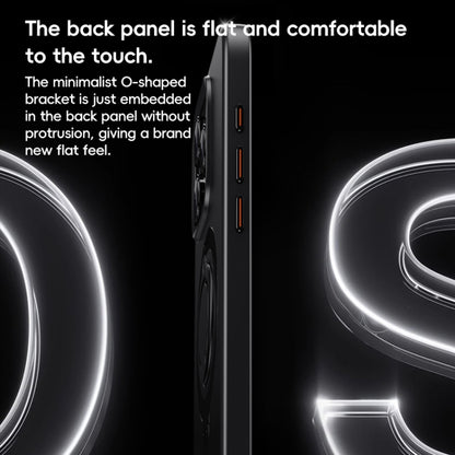 For iPhone 15 Pro Carbon Fiber MagSafe Phone Case with 360 Degree Rotating Holder(Black Gold) - iPhone 15 Pro Cases by buy2fix | Online Shopping UK | buy2fix