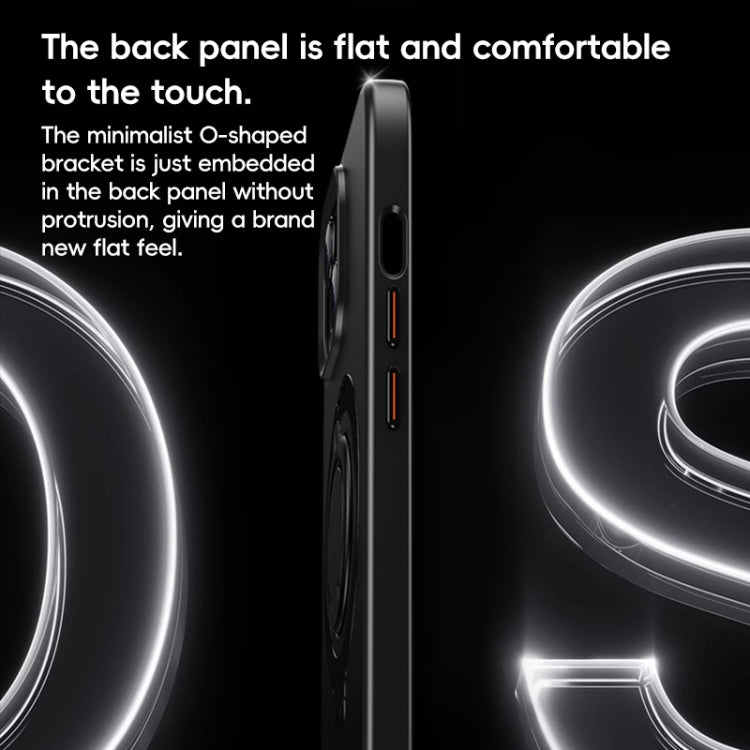 For iPhone 15 Plus / 14 Plus Carbon Fiber MagSafe Phone Case with 360 Degree Rotating Holder(Black) - iPhone 15 Plus Cases by buy2fix | Online Shopping UK | buy2fix