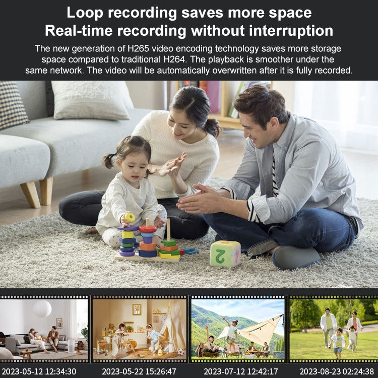 30W HD Night Vision Remote Indoor and Outdoor Wireless Surveillance Camera, Memory Card:128GB - Wireless Camera by buy2fix | Online Shopping UK | buy2fix