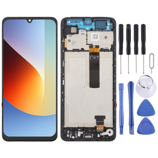 For Redmi A7 4G Original LCD Screen Digitizer Full Assembly with Frame