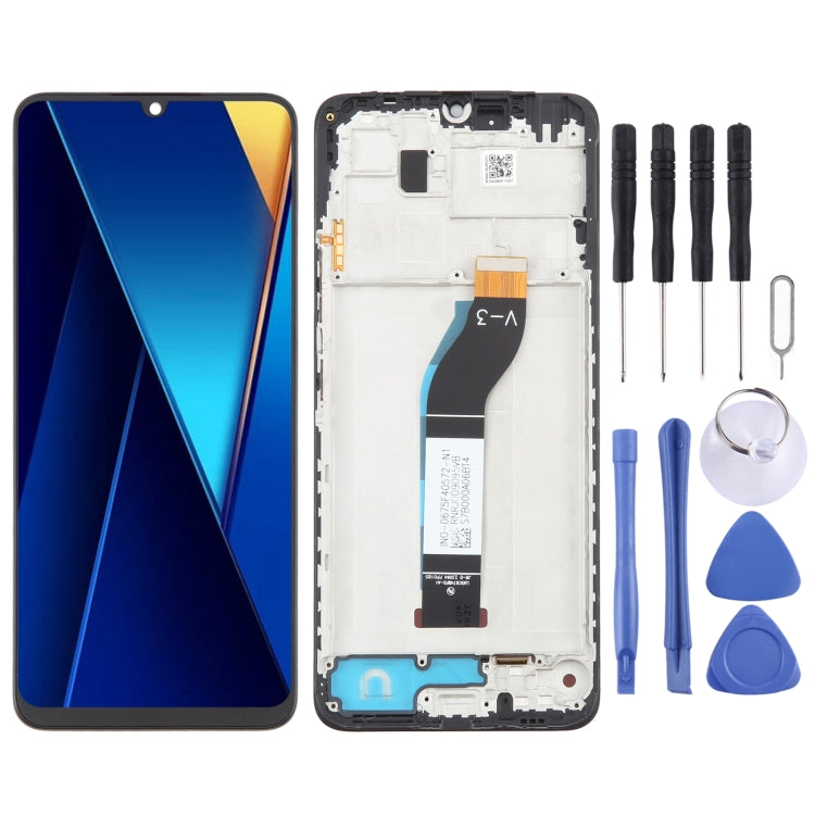 For Xiaomi Poco C65 OEM LCD Screen Digitizer Full Assembly with Frame by buy2fix