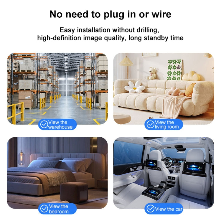 Indoor HD Night Vision Wireless WiFi Surveillance Camera, Memory Card:128GB - Wireless Camera by buy2fix | Online Shopping UK | buy2fix