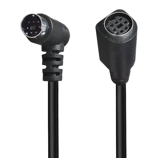 Mini DIN 7 Pin Core Audio / Video Cable, Length:3m(Male to Female Elbow) - Cables by buy2fix | Online Shopping UK | buy2fix