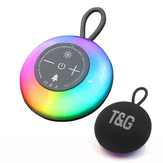 T&G TG-422 TWS Outdoor IPX6 Portable Wireless Bluetooth Speaker with RGB Light(Black) - Mini Speaker by T&G | Online Shopping UK | buy2fix