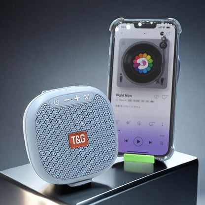 T&G TG-444 TWS Outdoor Cycling Portable IPX6 Wireless Bluetooth Speaker(Grey) - Mini Speaker by T&G | Online Shopping UK | buy2fix
