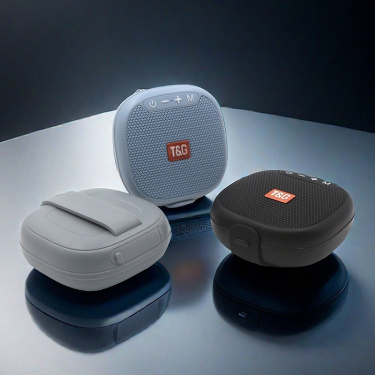 T&G TG-444 TWS Outdoor Cycling Portable IPX6 Wireless Bluetooth Speaker(Grey) - Mini Speaker by T&G | Online Shopping UK | buy2fix