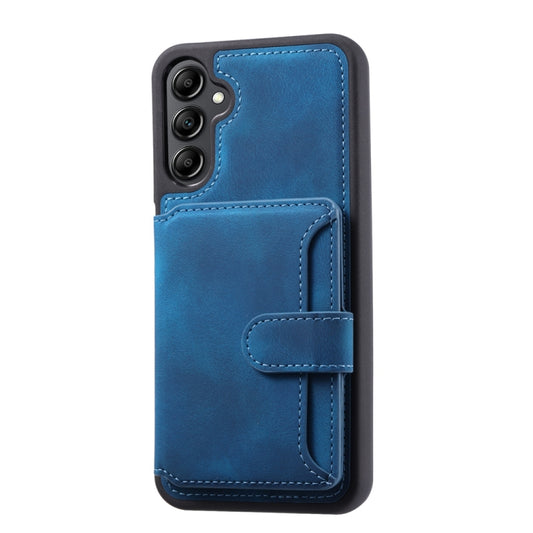 For Samsung Galaxy S25 5G Skin Feel Dream RFID Anti-theft PU Card Bag Phone Case(Peacock Blue) by buy2fix