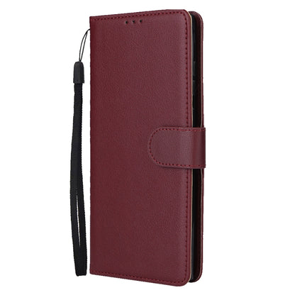 For Samsung Galaxy S25 Ultra 5G 3-Card Slots Multifunctional Leather Phone Case(Wine Red) by buy2fix