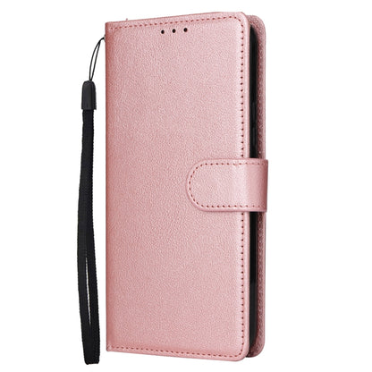 For Samsung Galaxy S25+ 5G 3-Card Slots Multifunctional Leather Phone Case(Rose Gold) by buy2fix