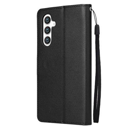 For Samsung Galaxy S25+ 5G 3-Card Slots Multifunctional Leather Phone Case(Black) by buy2fix