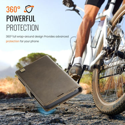 For iPhone 17 Pro Max AutSpace A11 Side Buckle MagSafe Magnetic RFID Phone Leather Case(Coffee) - iPhone 17 Pro Max Cases by AutSpace | Online Shopping UK | buy2fix