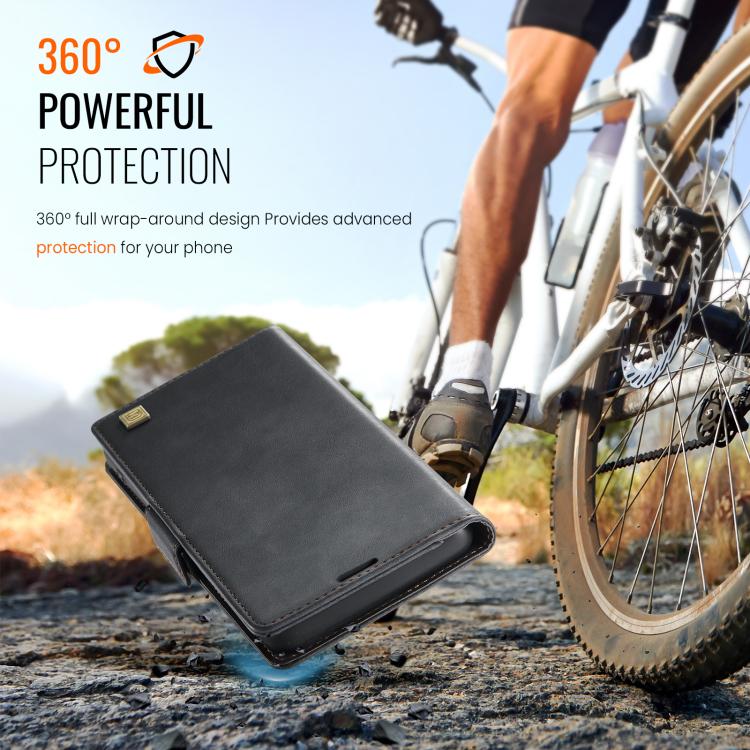 For iPhone Air AutSpace A11 Side Buckle MagSafe Magnetic RFID Phone Leather Case(Black) - iPhone Air Cases by AutSpace | Online Shopping UK | buy2fix