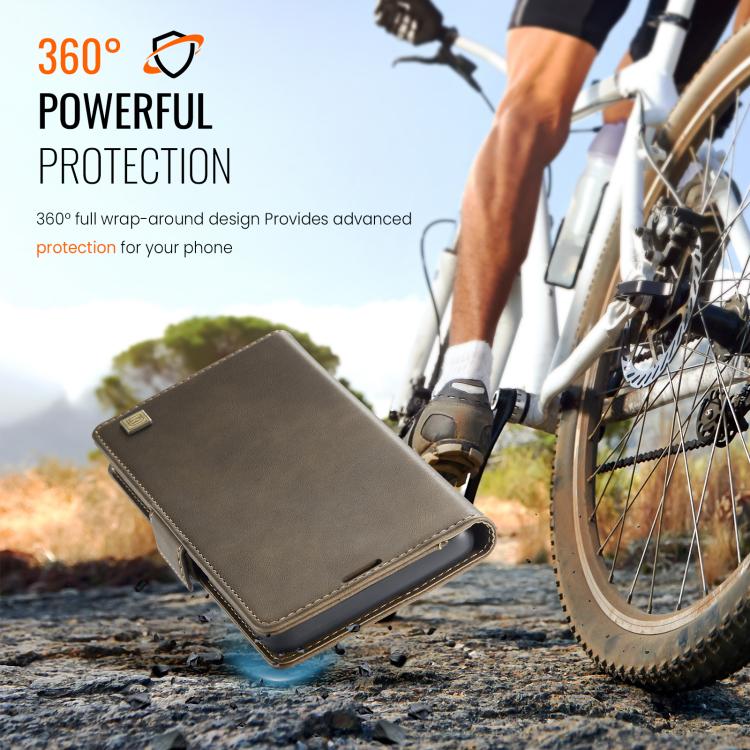 For iPhone Air AutSpace A11 Side Buckle MagSafe Magnetic RFID Phone Leather Case(Coffee) - iPhone Air Cases by AutSpace | Online Shopping UK | buy2fix