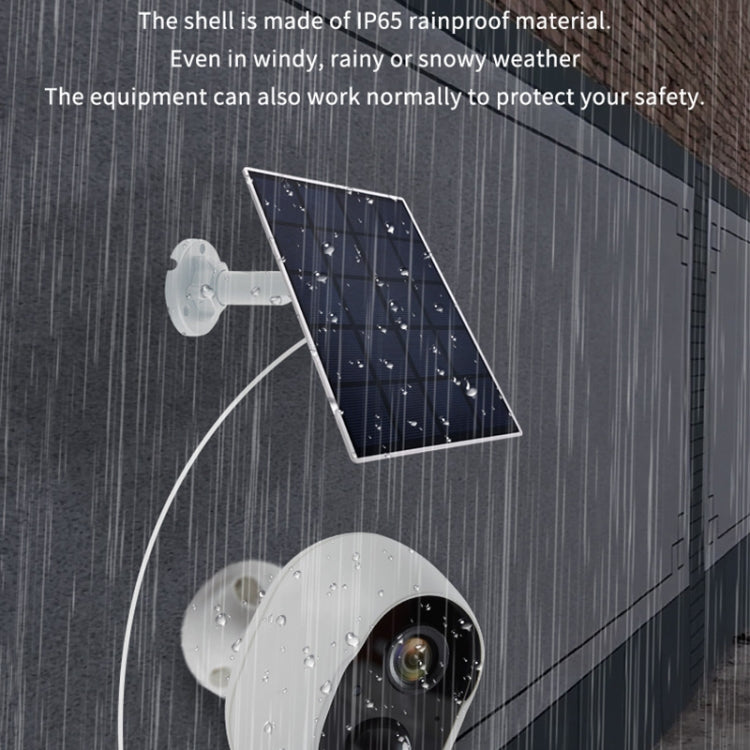 Graffit Version Home Ultra-HD Solar Panel Wireless WiFi Surveillance Camera, Memory Card:128GB(EU Plug) - Wireless Camera by buy2fix | Online Shopping UK | buy2fix
