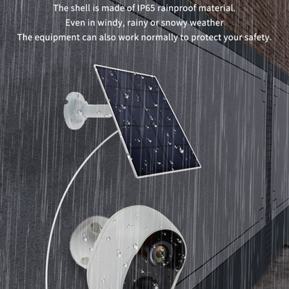 Graffit Version Home Ultra-HD Solar Panel Wireless WiFi Surveillance Camera, Memory Card:128GB(EU Plug) - Wireless Camera by buy2fix | Online Shopping UK | buy2fix