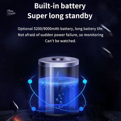 Graffit Version Home Ultra-HD Solar Panel Wireless WiFi Surveillance Camera, Memory Card:128GB(US Plug) - Wireless Camera by buy2fix | Online Shopping UK | buy2fix