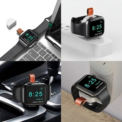 For Apple Watch Series A01 Portable Wireless Charger(Black) - Charger / Holder by buy2fix | Online Shopping UK | buy2fix