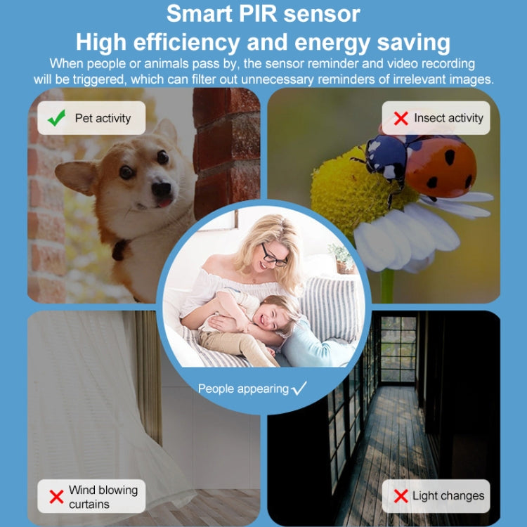 3MP Home Outdoor HD Wireless Surveillance Camera, 4G Version+9000mAh Battery(EU Plug) - Wireless Camera by buy2fix | Online Shopping UK | buy2fix