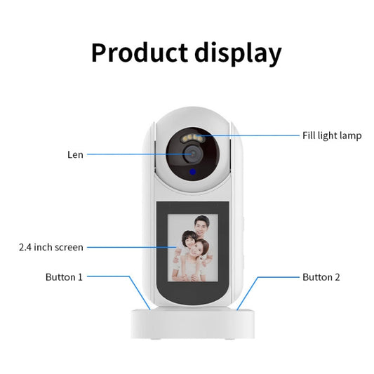 2MP HD Video Call Dual Light Full Color Night Vision WiFi Surveillance Camera(US Plug) - Wireless Camera by buy2fix | Online Shopping UK | buy2fix