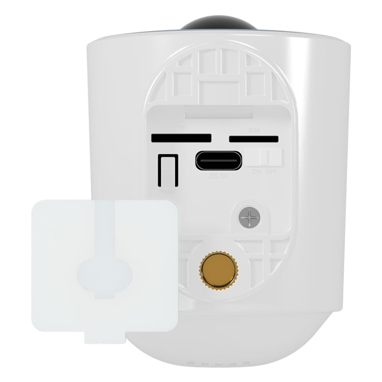 WiFi Tuya Smart Version HD Low Power Consumption Battery Camera, US Plug, Memory Card:128GB(White) - Wireless Camera by buy2fix | Online Shopping UK | buy2fix