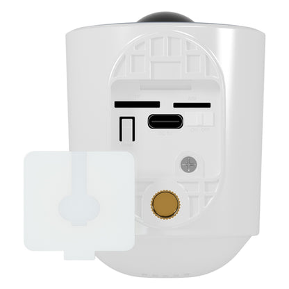 WiFi Tuya Smart Version HD Low Power Consumption Battery Camera, US Plug, Memory Card:128GB(White) - Wireless Camera by buy2fix | Online Shopping UK | buy2fix