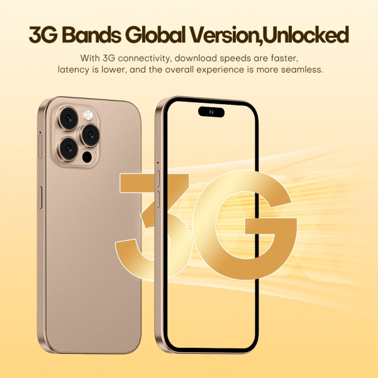 U218 / i16 Pro Max, 1GB+16GB, 6.6 inch Android 8.1 MTK6580A Quad Core, OTG, Network: 3G, Dual SIM, Plug:US Plug(Desert Gold) -  by buy2fix | Online Shopping UK | buy2fix