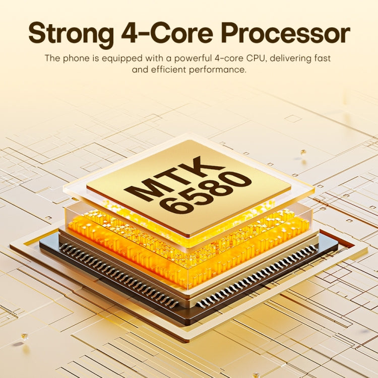 U218 / i16 Pro Max, 1GB+16GB, 6.6 inch Android 8.1 MTK6580A Quad Core, OTG, Network: 3G, Dual SIM, Plug:UK Plug(Desert Gold) -  by buy2fix | Online Shopping UK | buy2fix