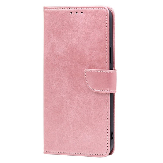 For Samsung Galaxy S25 5G Calf Texture Buckle Flip Leather Phone Case(Rose Gold) by buy2fix