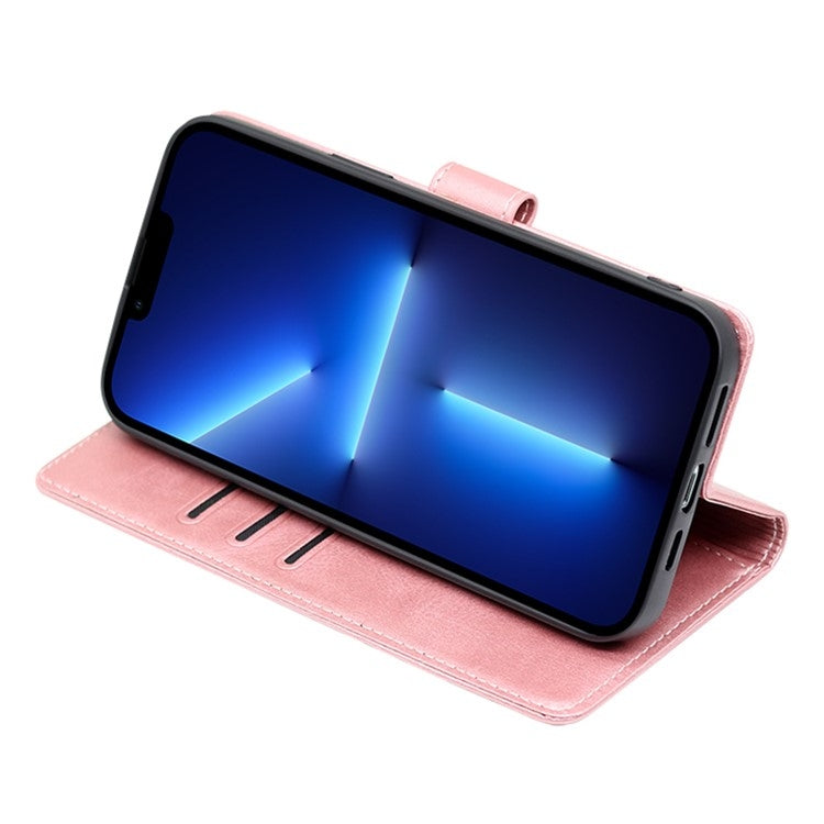 For Samsung Galaxy S25+ 5G Calf Texture Buckle Flip Leather Phone Case(Rose Gold) by buy2fix
