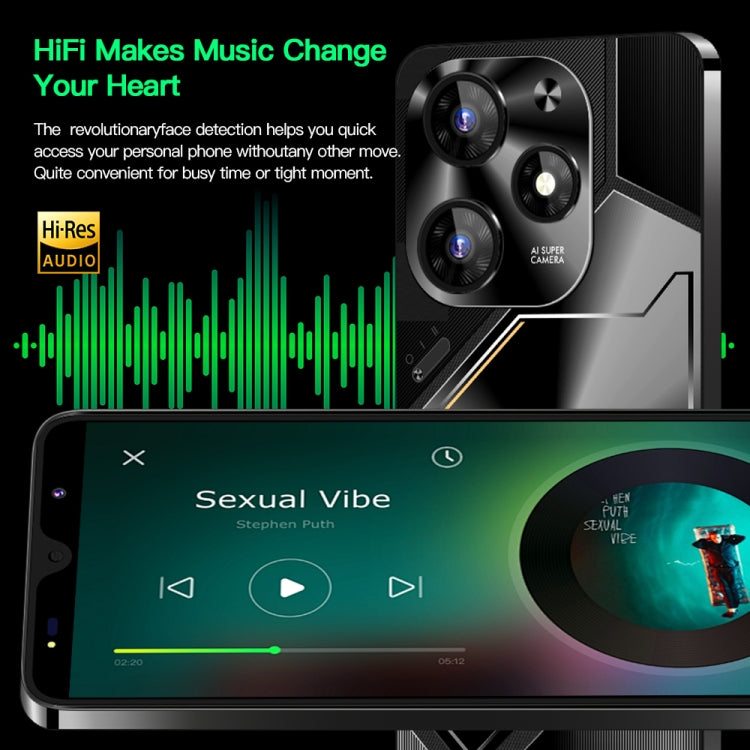 Povo6 Neo / DP29, 1GB+16GB, Face Identification, 5.0 inch Android 8.1 MTK6580M Quad Core, Network: 3G, Dual SIM, Plug:US Plug(Black) -  by buy2fix | Online Shopping UK | buy2fix