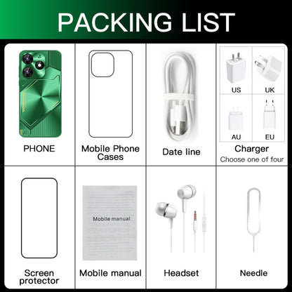 Povo6 Neo / DP29, 1GB+16GB, Face Identification, 5.0 inch Android 8.1 MTK6580M Quad Core, Network: 3G, Dual SIM, Plug:EU Plug(Green) -  by buy2fix | Online Shopping UK | buy2fix