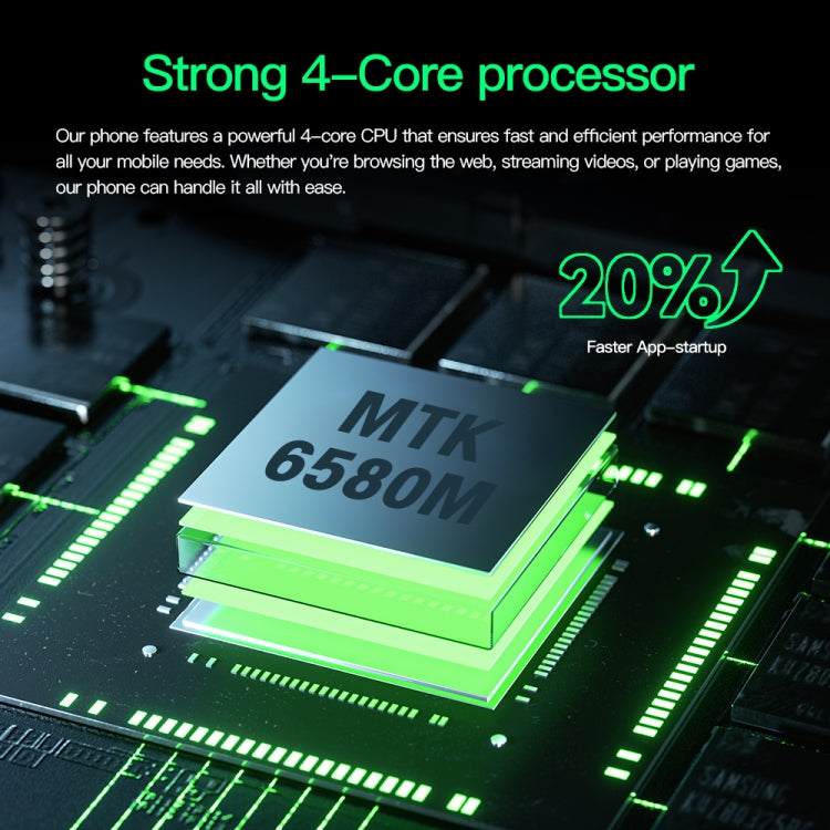 Povo6 Neo / DP29, 1GB+16GB, Face Identification, 5.0 inch Android 8.1 MTK6580M Quad Core, Network: 3G, Dual SIM, Plug:US Plug(Green) -  by buy2fix | Online Shopping UK | buy2fix