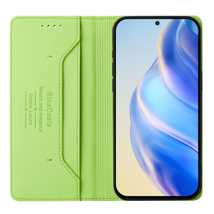 For Nothing CMF Phone 1 RC01 Dual-Folded Magnetic Suction RFID Leather Phone Case(Grass Green) - Nothing Cases by buy2fix | Online Shopping UK | buy2fix