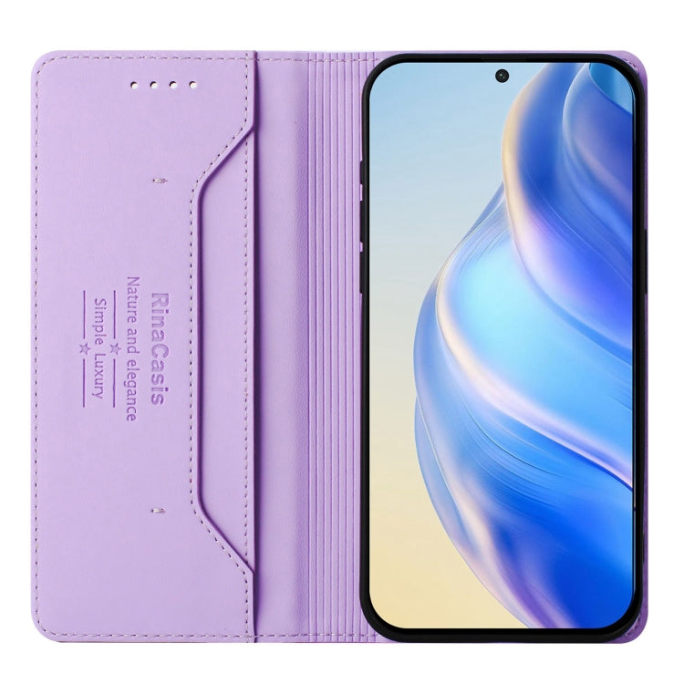 For Nothing CMF Phone 1 RC01 Dual-Folded Magnetic Suction RFID Leather Phone Case(Light Purple) - Nothing Cases by buy2fix | Online Shopping UK | buy2fix
