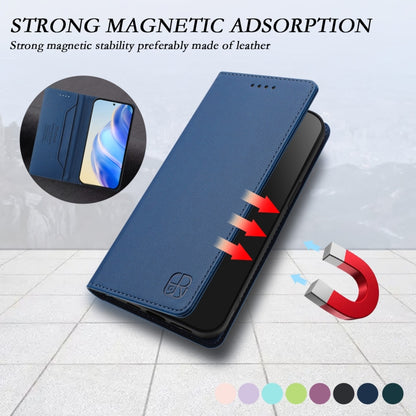 For Nothing CMF Phone 1 RC01 Dual-Folded Magnetic Suction RFID Leather Phone Case(Dark Blue) - Nothing Cases by buy2fix | Online Shopping UK | buy2fix