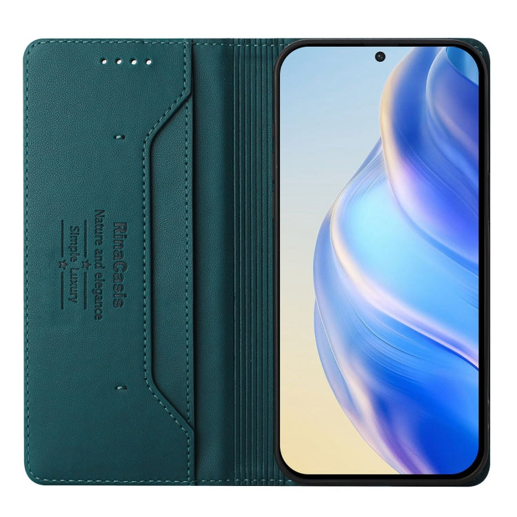 For Nothing CMF Phone 1 RC01 Dual-Folded Magnetic Suction RFID Leather Phone Case(Dark Green) - Nothing Cases by buy2fix | Online Shopping UK | buy2fix