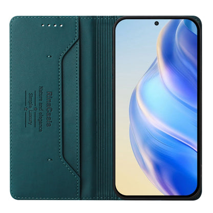 For Nothing CMF Phone 1 RC01 Dual-Folded Magnetic Suction RFID Leather Phone Case(Dark Green) - Nothing Cases by buy2fix | Online Shopping UK | buy2fix