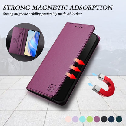 For Nothing CMF Phone 1 RC01 Dual-Folded Magnetic Suction RFID Leather Phone Case(Violet) - Nothing Cases by buy2fix | Online Shopping UK | buy2fix