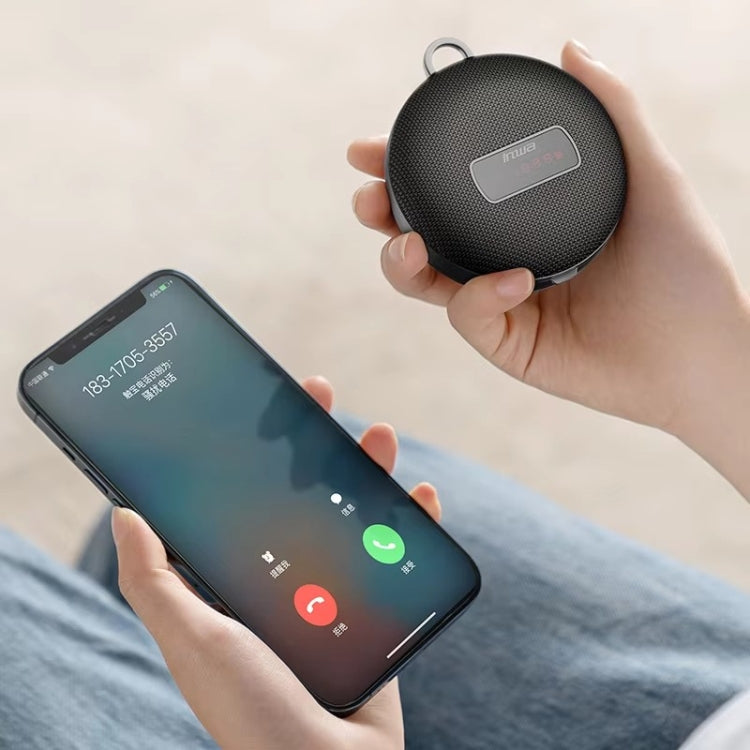 Inwa MZ508 Outdoor Waterproof Portable Wireless Bluetooth Speaker Support TF Card(Black) - Mini Speaker by buy2fix | Online Shopping UK | buy2fix