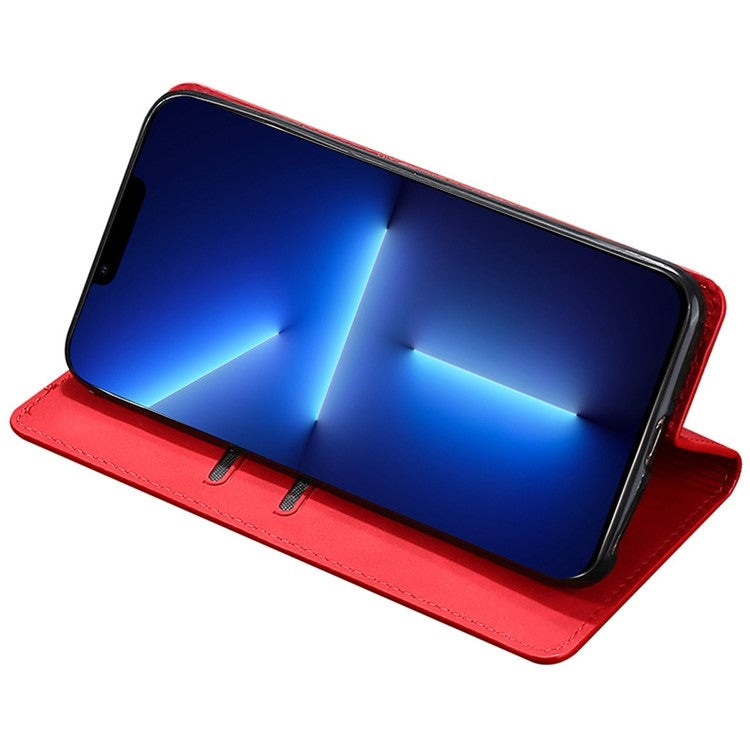 For Samsung Galaxy S25 5G Skin Feel Magnetic Leather Phone Case(Red) by buy2fix
