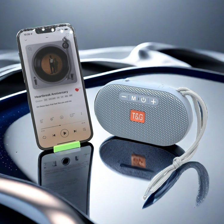 T&G TG441 TWS Mini Plug-in Card Portable Wireless Bluetooth Speaker(Blue) - Mini Speaker by T&G | Online Shopping UK | buy2fix